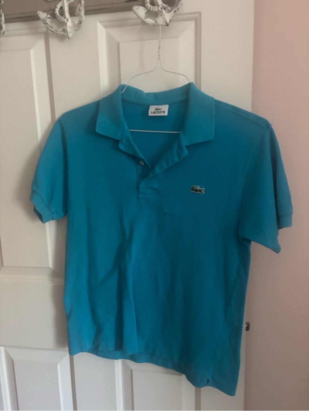 Lacoste Teal Blue Classic Pique Polo